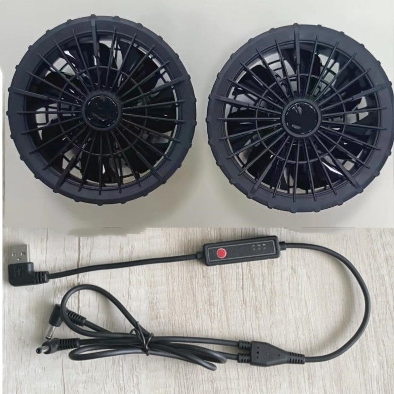 Outer Diameter 105mm 7 Rotary Vane Jacket Cooling Fan For Clothes Outdoor
