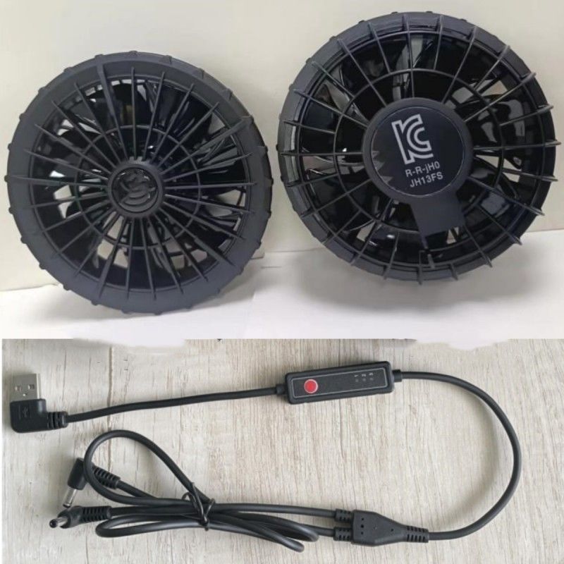 Outer Diameter 105mm 7 Rotary Vane Jacket Cooling Fan For Clothes Outdoor