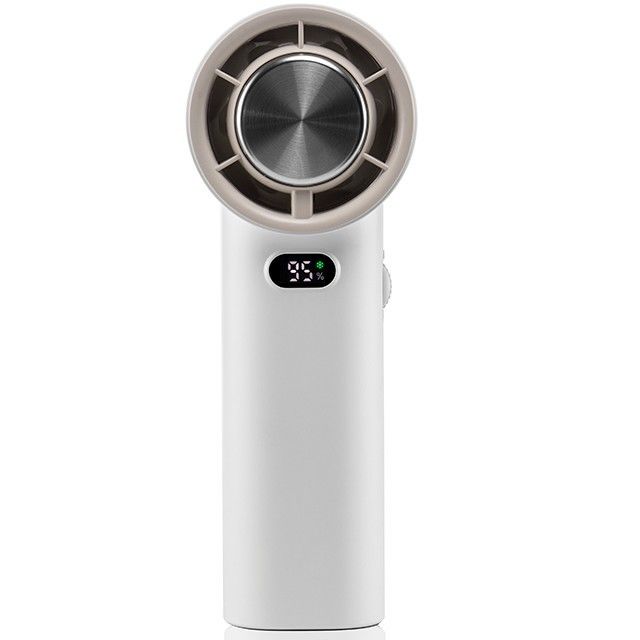 Stepless Speed Regulation Ice Cooling Fan 13000 RPM Bladeless Portable Hand Held Fan 3600mAh