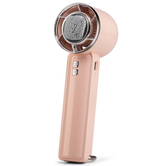 Small Semiconductor Cooling Fan Five Level Strong Wind Ice Cold Fan Bladeless Mini Handheld Fan with Ice Cooler