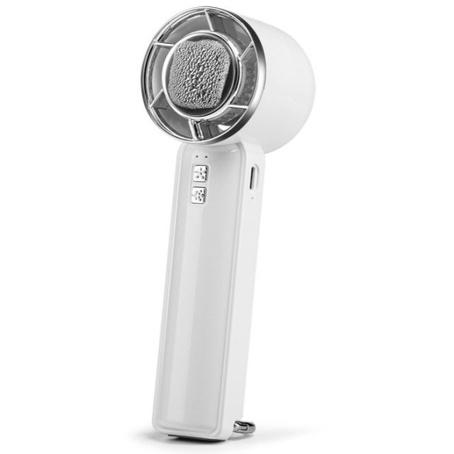 Small Semiconductor Cooling Fan Five Level Strong Wind Ice Cold Fan Bladeless Mini Handheld Fan with Ice Cooler