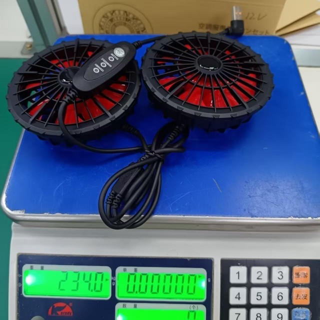 Jacket Cooling Fan 12V Fan USB Control Wind Speed 12V High 9V Medium 5V Low