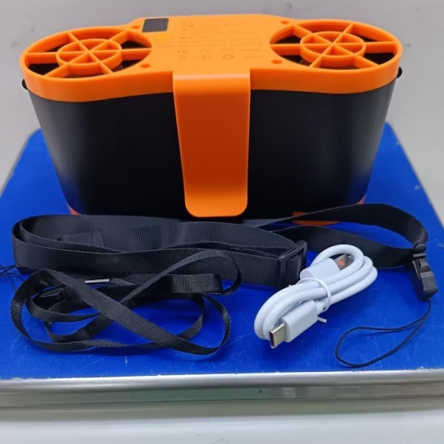20000mAh Battery Portable Waist Fan 6 Adjustable Speed Levels and Power Bank Function
