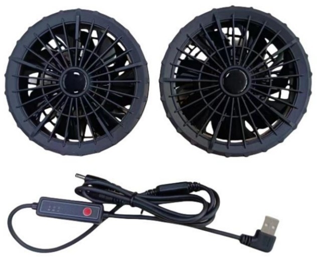 Summer Cooling Outerwear Fan with 3 level speed for Jacket Cooling Fan Super Thin 34mm