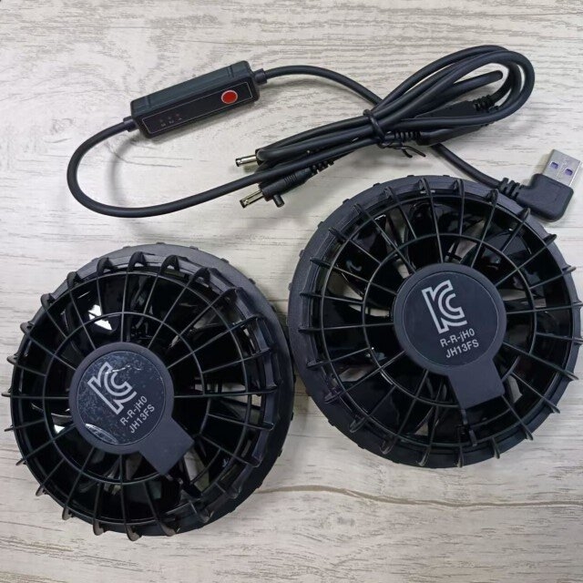 Summer Cooling Outerwear Fan with 3 level speed for Jacket Cooling Fan Super Thin 34mm
