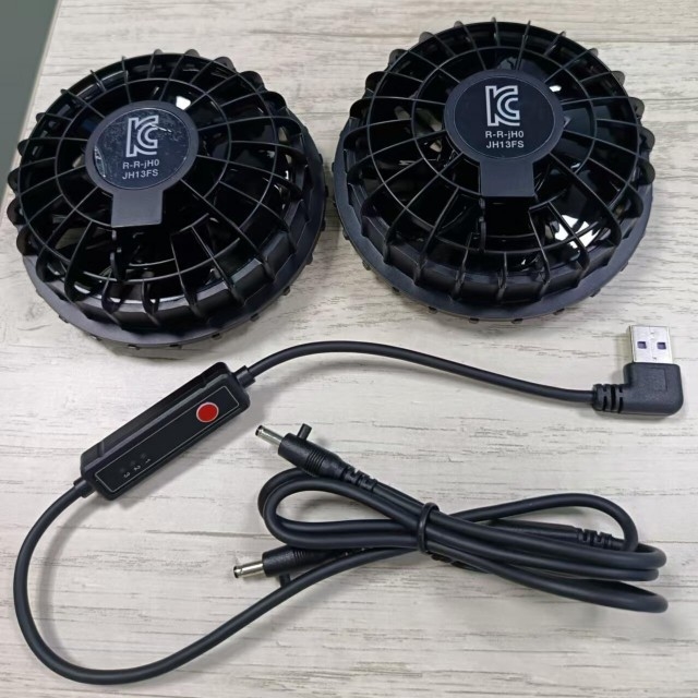 Summer Cooling Outerwear Fan with 3 level speed for Jacket Cooling Fan Super Thin 34mm