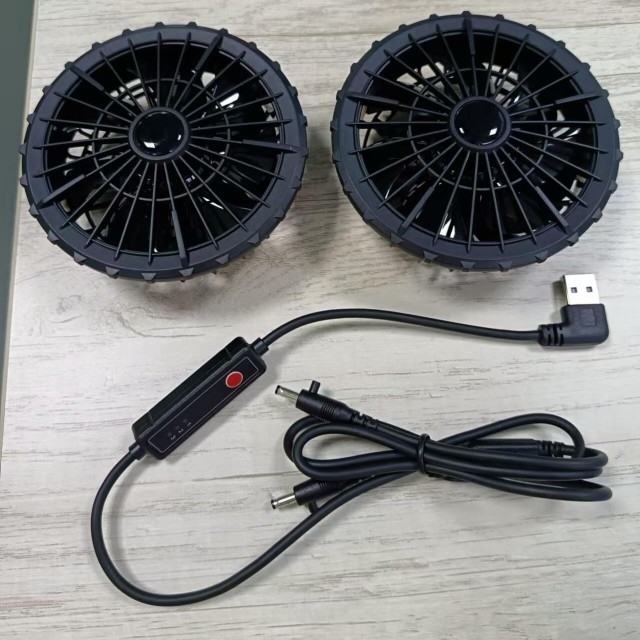 Summer Cooling Outerwear Fan with 3 level speed for Jacket Cooling Fan Super Thin 34mm