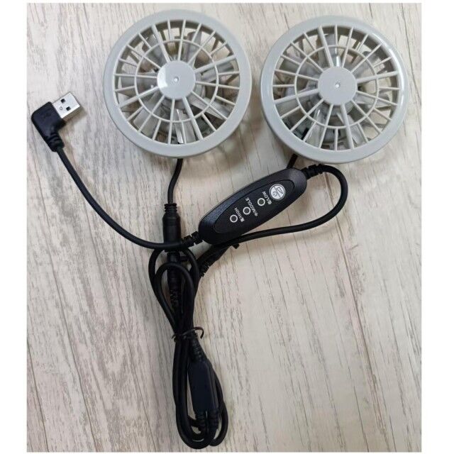 Lightweight Summer Cooling Pants Fan Slim 25mm Two Fans Connected With USB Switch Cable