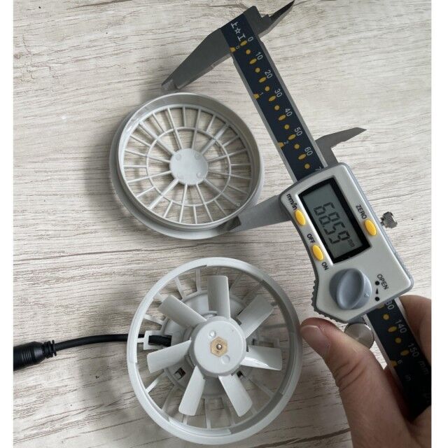 Lightweight Summer Cooling Pants Fan Slim 25mm Two Fans Connected With USB Switch Cable