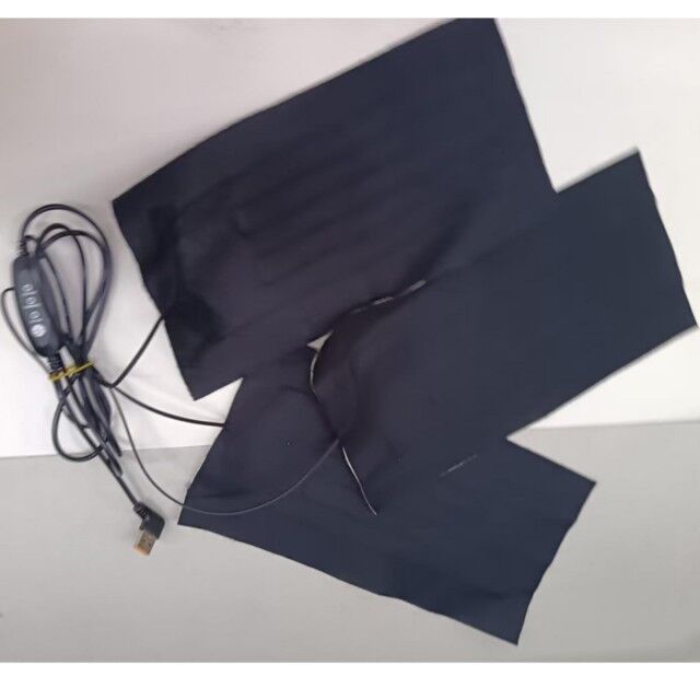 Custom Heating Pad 30X15cm 3pads in One 12V Cloth Heater with USB Switch Controller for Heating Chair