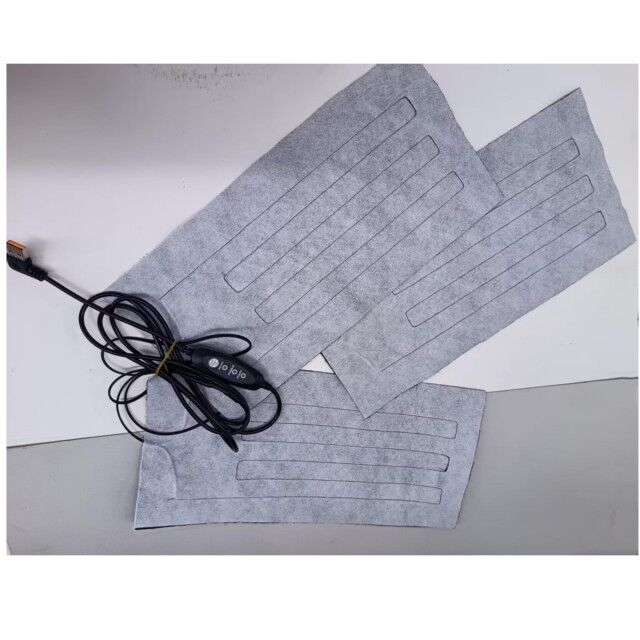 Custom Heating Pad 30X15cm 3pads in One 12V Cloth Heater with USB Switch Controller for Heating Chair
