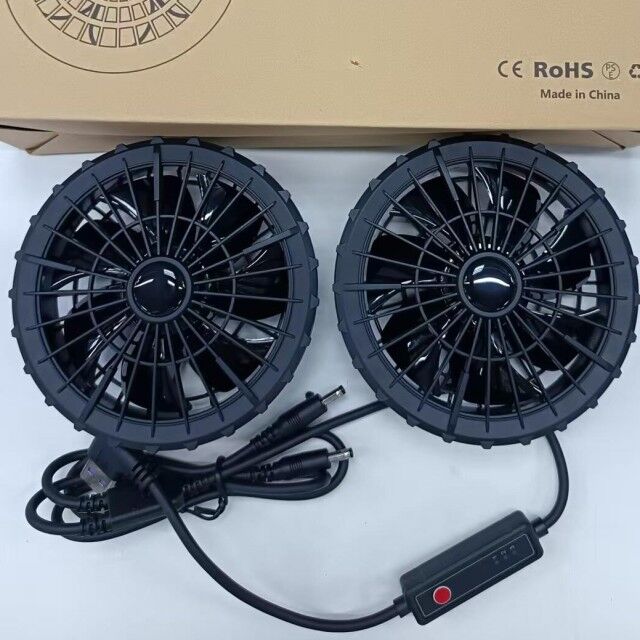 Summer Workerwear Fan Jacket 100 % Cotton Long Sleeve Jacket Fan With Power Bank 10000mAh For Welder