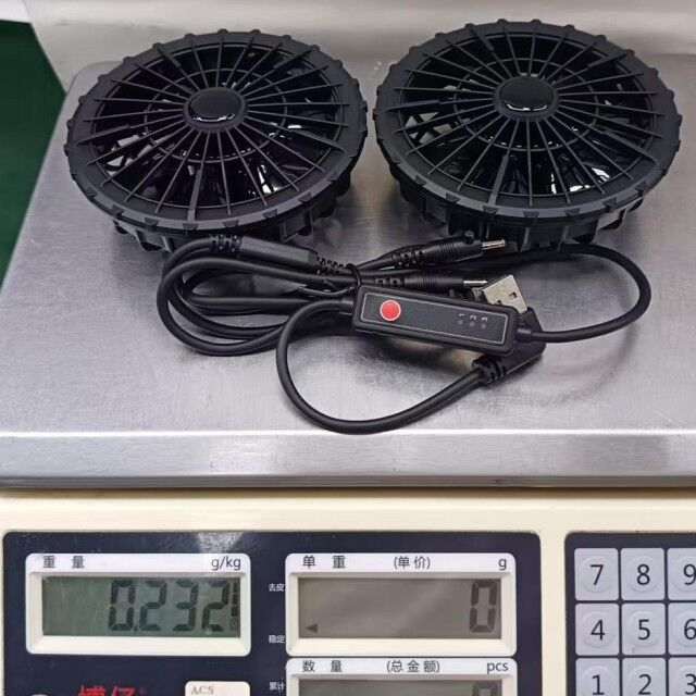 Summer Cooling Outerwear Fan with 3 level speed for Jacket Cooling Fan Super Thin 34mm